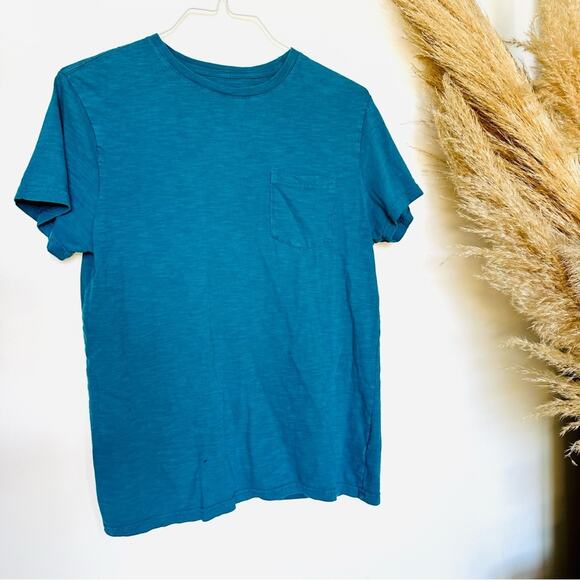 S/2 MENS GOODFELLOW & CO Black Blue Pocket Cotton Short Sleeve Tee Shirt Top M - Picture 10 of 16